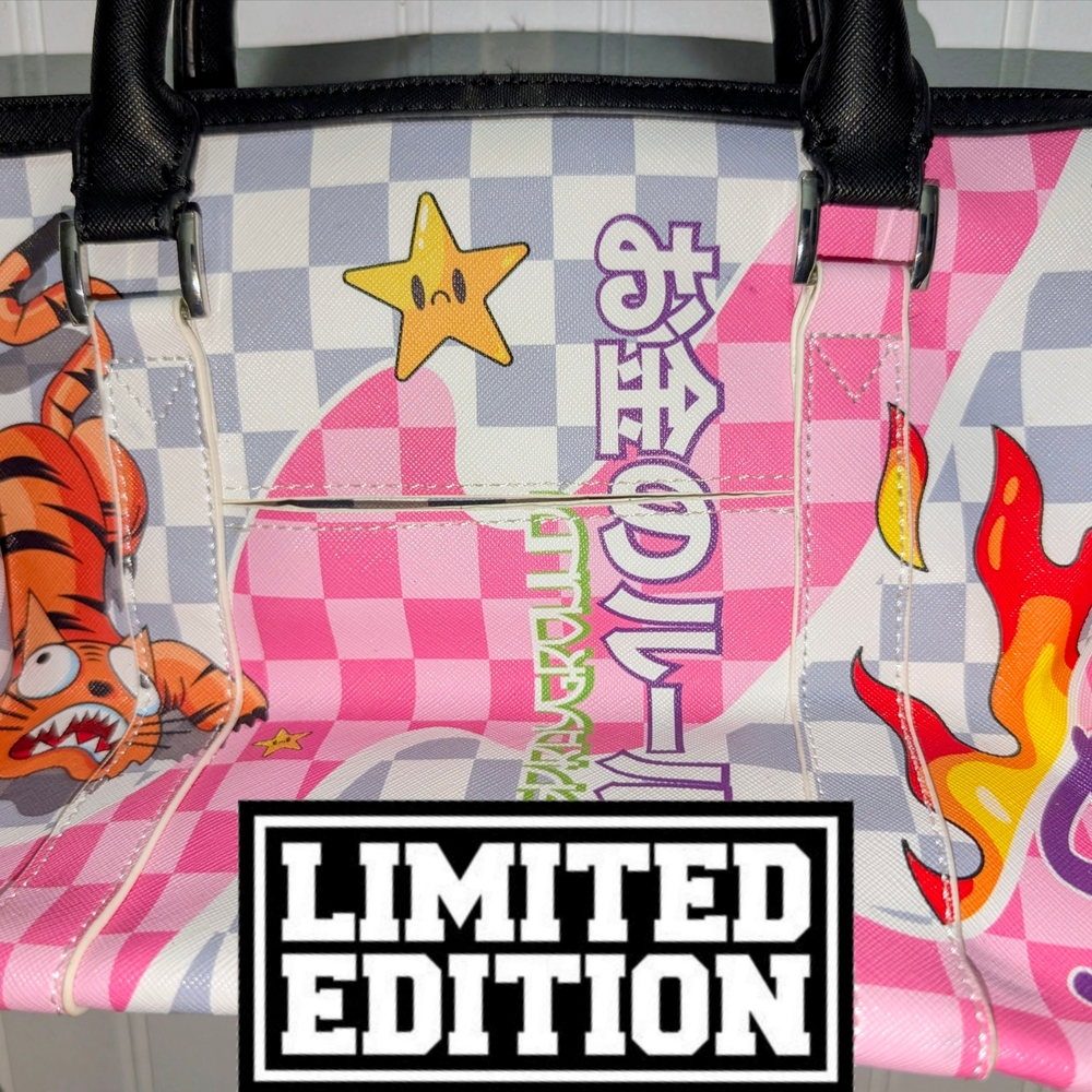 Collector Quality Sprayground WTF Shark And Gummy Mini Duffle Never Unzipped New